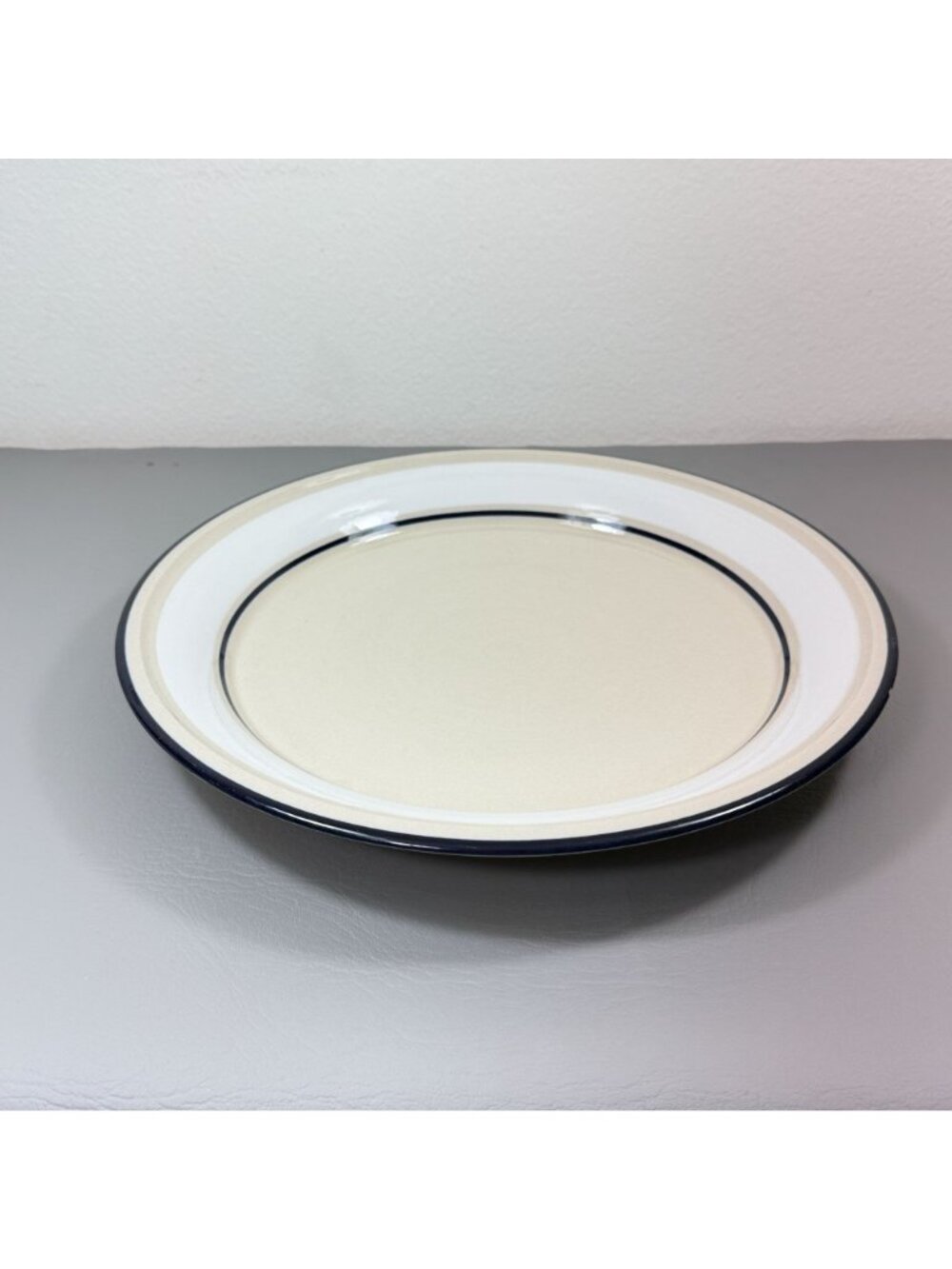 Vintage Ranmaru Trend White 4118 Stoneware Dinner Plate Japan Retro - Picture 7 of 12